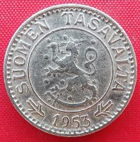 Лот: 19269152. Фото: 2. (№3627-4/LF) 10 марок 1953 (Финляндия... Монеты