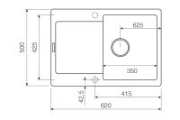 Лот: 24566354. Фото: 2. Мойка врезная LAVA L7.VNL. Сантехника, водопровод