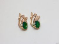 Лот: 12787794. Фото: 3. КОМПЛЕКТ: ЗОЛОТЫЕ СЕРЬГИ И КУЛОН... Красноярск