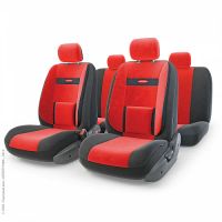 Лот: 14471352. Фото: 2. COM-1105 BK/RD (M) Авточехлы ортопедические... Оснащение, оборудование, аксессуары