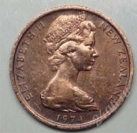 Лот: 11571320. Фото: 2. Новая Зеландия. 1 цент 1974г... Монеты