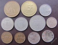 Лот: 551216. Фото: 2. Набор из 11-ти монет Бельгии. Монеты