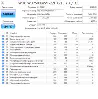 Лот: 24967034. Фото: 3. Жесткий диск 750Gb/2.5"/5400/WD... Компьютеры, оргтехника, канцтовары