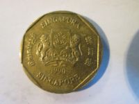 Лот: 15755060. Фото: 2. 1 доллар 1990 Сингапур Флора. Монеты