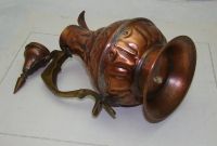 Лот: 11190915. Фото: 6. Кувшин кумган медный старинный...