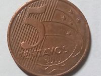 Лот: 15928386. Фото: 2. Монета Бразилии 5 сентаво. Монеты