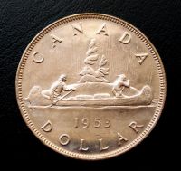 Лот: 10336727. Фото: 3. Монета 1 Канадский доллар. Серебро... Коллекционирование, моделизм