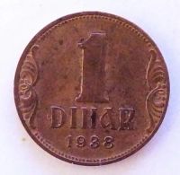 Лот: 25190894. Фото: 2. Югославия 1 динар 1938. Монеты