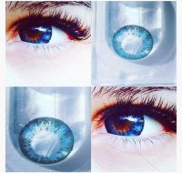 Лот: 9341982. Фото: 2. Шикарные голубые линзы. Оптика