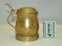 Лот: 11679330. Фото: 2. Кружка с крышкой латунная 0,2... Антиквариат