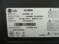 Лот: 25334106. Фото: 3. БП EAY60908801,TV LG 42LE8500. Бытовая техника