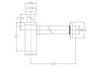 Лот: 23653202. Фото: 2. Сифон Hoff Infinity Square. Хозтовары