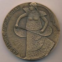 Лот: 8165640. Фото: 2. Финляндия Медаль 1996 Калерво... Значки, медали, жетоны