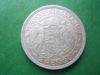 Лот: 11923643. Фото: 2. 2 пенго 1929 г. Венгрия,серебро... Монеты
