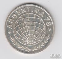 Лот: 1395516. Фото: 2. Аргентина 3000 песо 1978 Аg 900... Монеты