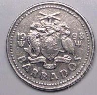 Лот: 1588406. Фото: 2. Барбадос. 25 цент 1998г. Монеты