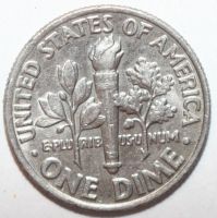 Лот: 6880410. Фото: 2. 1 дайм (10 центов) 1989 год. США... Монеты