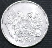 Лот: 10775901. Фото: 2. Русская Финляндия.25 пенни. 1917... Монеты