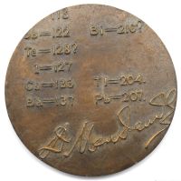 Лот: 11095741. Фото: 2. СССР Медаль 1969 100 лет Таблице... Значки, медали, жетоны