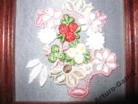 Лот: 6021306. Фото: 3. Кружева в рамке 2 шт ручная работа... Домашний быт