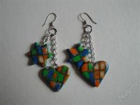 Лот: 432427. Фото: 2. Изделия из полимерной глины,серьги... Ювелирные изделия, бижутерия, часы