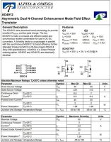 Лот: 12477408. Фото: 2. транзистор FET AO4912, 30V, 8... Радиодетали  (электронные компоненты)
