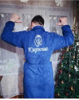 Лот: 19695848. Фото: 5. Мужской халат с вышивкой