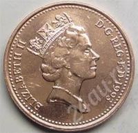 Лот: 360934. Фото: 2. Великобритания. 1 пенни 1993г... Монеты