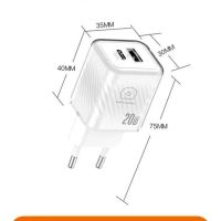 Лот: 25795127. Фото: 3. СЗУ WUW C226 1C1A QC3.0PD GaN... Смартфоны, связь, навигация