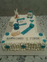 Лот: 6882604. Фото: 2. тортик Марине годик. Кондитерские изделия, конфеты