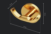 Лот: 24969019. Фото: 8. Двойной крючок для полотенец настенный...