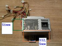 Лот: 6502866. Фото: 7. Компактный блок питания 250W Размеры...