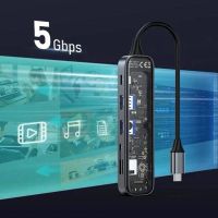 Лот: 25794888. Фото: 4. HUB адаптер 6в1 RECCI RH21 USB-C... Красноярск