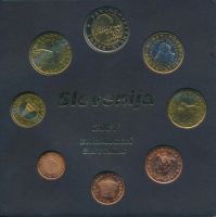 Лот: 19076489. Фото: 3. Словения 2007 Набор евро монет... Коллекционирование, моделизм