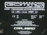 Лот: 1233519. Фото: 3. Carlsbro sub 15/600 Bass Active... Музыкальные инструменты и оборудование