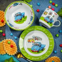 Лот: 24370398. Фото: 6. Набор посуды керамика, 3 шт, Синий...