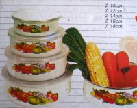 Лот: 4194628. Фото: 10. Набор контейнеров круглых эмалированных...