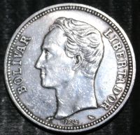 Лот: 18257683. Фото: 2. Венесуэла. 2 боливара. 1960 год... Монеты