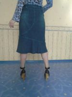 Лот: 10828918. Фото: 3. Элегантная джинсовая юбка от Promod... Одежда, обувь, галантерея