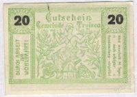 Лот: 1416888. Фото: 2. Австрия. Нотгельд. 20 геллер 1920г... Банкноты
