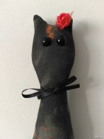 Лот: 13313961. Фото: 2. Кошка Роза, Кот, Подушка, Декор... Ручная работа