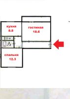 Лот: 12670449. Фото: 2. Продам 2комн. Северный, после... Продажа