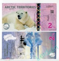 Лот: 17165583. Фото: 2. Арктика 2,5 доллара 2013 года... Банкноты