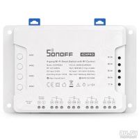 Лот: 11694555. Фото: 2. 4х канальное WiFi реле Sonoff... Электрооборудование