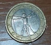 Лот: 2723990. Фото: 2. 1 евро италия «Витрувианский человек... Монеты