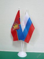 Лот: 94251. Фото: 2. Два флага на подставке 10*20см... Спортивные товары
