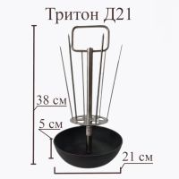 Лот: 24967561. Фото: 3. Тритон для тандыра с чугунной... Красноярск