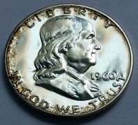 Лот: 19697012. Фото: 3. Монета США 50 центов 1960 год... Коллекционирование, моделизм