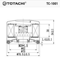 Лот: 20925450. Фото: 2. Фильтр масляный TC-1001 TOTACHI... Автозапчасти