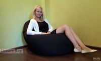 Лот: 8164996. Фото: 2. Кресло-мешок черное, большое... Мягкая мебель